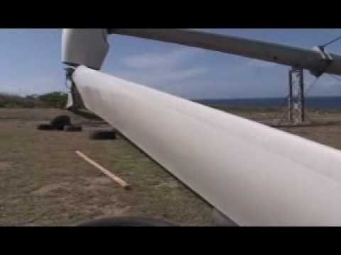 St. Kitts and Nevis A. G. Patrice Nisbet on Wind Farm Visit