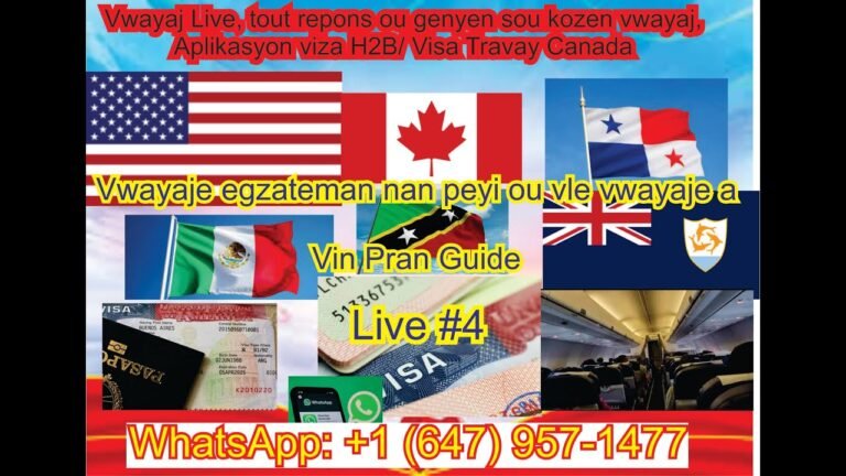 Voyage Live, visa H2B, Visa travail Canada, Mexique, Belize, Brezil, Chili, Montserrat, Anguilla