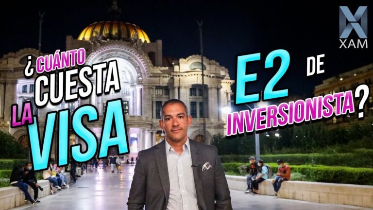 ¿Cuánto cuesta la visa E2 de inversionista?