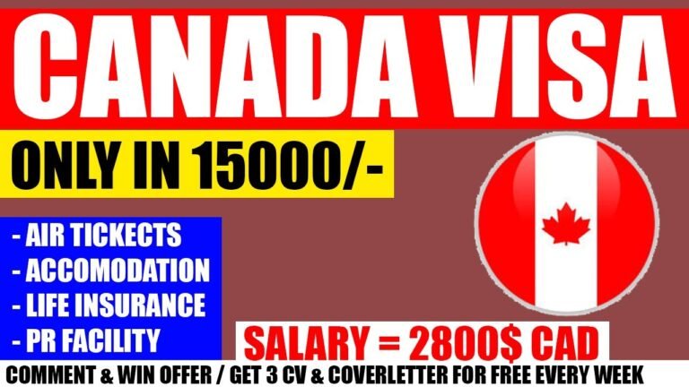 Canada work visa in 15000/- Canada work permit visa 2022 canada work visa jobs in canada a2zservicez