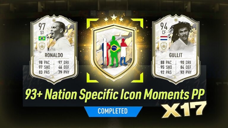 FIFA 22 17 x  93+ Nation Specific Icon Moments Player Pick Packs!