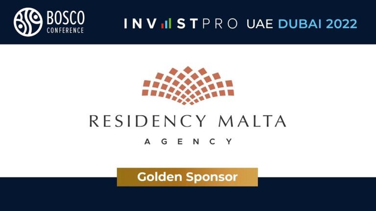 Golden Sponsor of InvestPro UAE Dubai 2022  Residency Malta Agency