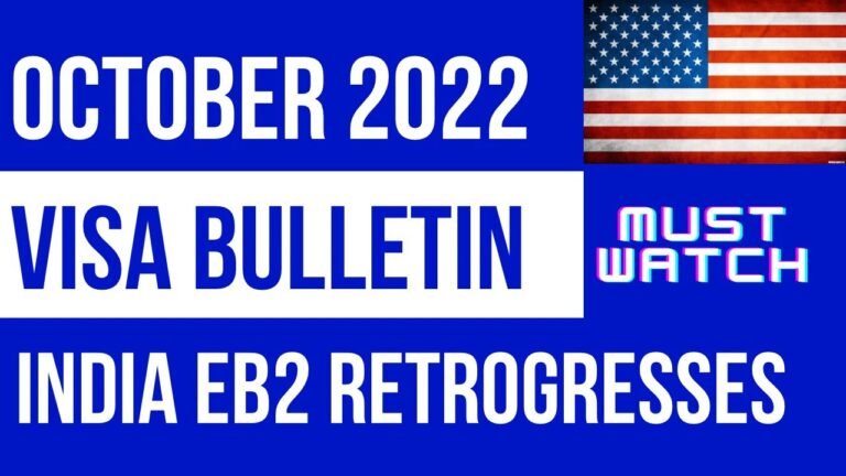 INDIA EB2 Retrogresses || October Visa Bulletin 2022