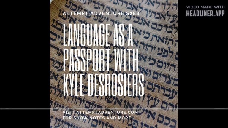 Language as a Passport: Language Adventures and Israeli Religious Law with Kyle Desrosiers (S2E8)