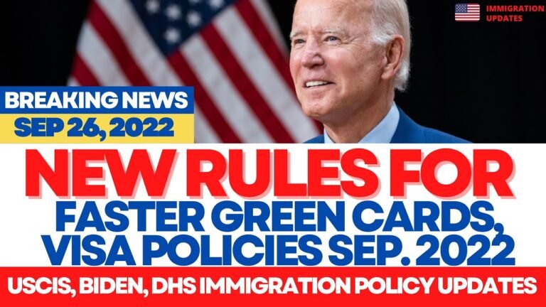 NEW RULES for Faster Green Cards, Visa Processing | White House Committee Recommendation | Reforms