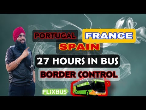 Portugal to Spain to france by bus || flixbus  travel || lisbon to paris full vlog || safe or not