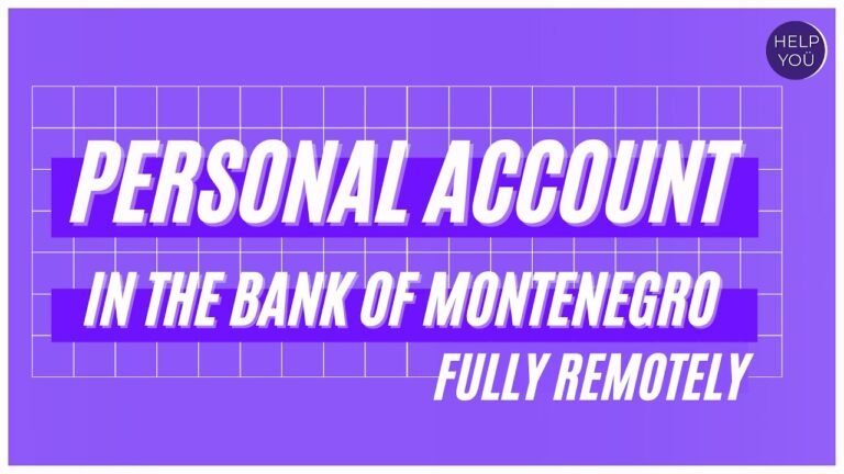 Presentation#bank_Montenegro of the bank of Montenegro for opening a personal account remotely