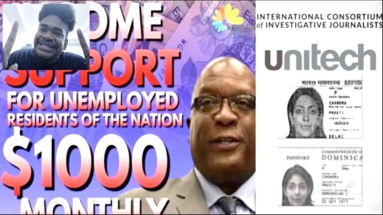 SKN $1000/m UNEMPLOY SUPPORT & ANOTHER DOMINICA CBI PASSPORT HOLDER ARRESTED | Mystelics Reacts