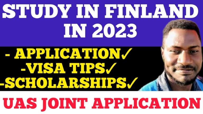 STUDY IN FINLAND 2023|APPLICATION STARTS JANUARY +VISA TIPS