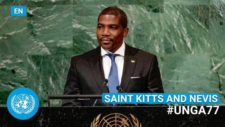 🇰🇳 Saint Kitts and Nevis – Prime Minister Addresses UN General Debate, 77th Session (English)