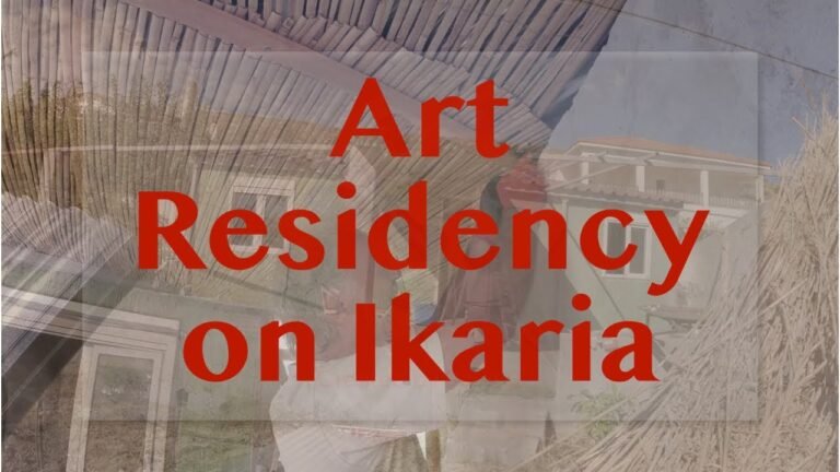 Setting up Art Residency on ikaria Island