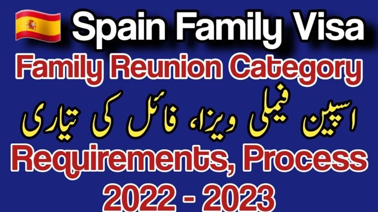 Spain Family Reunion Visa in 2022-2023 Complete Process [ Urdu / Hindi ] UY Consultant