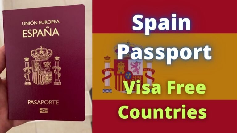 Spain Passport Visa Free Countries