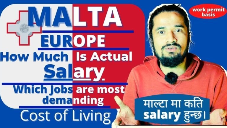 salary in malta I jobs and salaries in Malta I Most Demand job in Malta I Maltama kati kamai  huncha