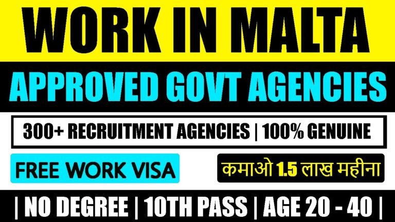 300+ approved recruitment agencies in Malta work permit visa 2022 malta work visa 2022 | a2zservicez