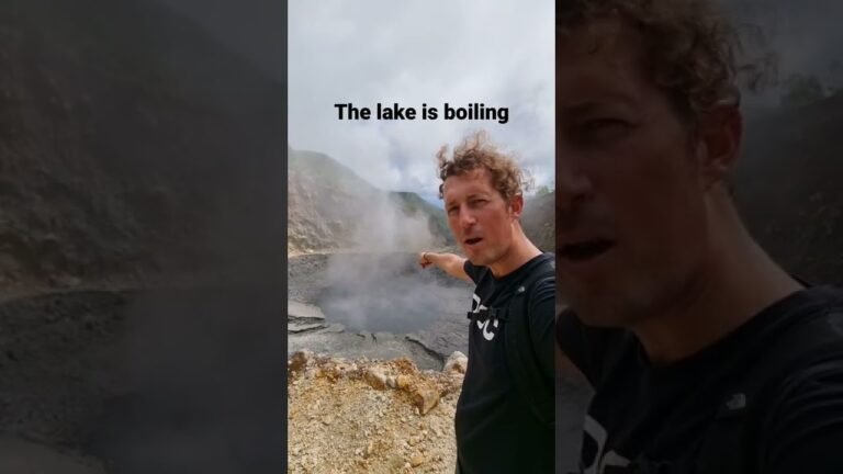 A Boiling Lake on Dominica #dominica #boilinglake