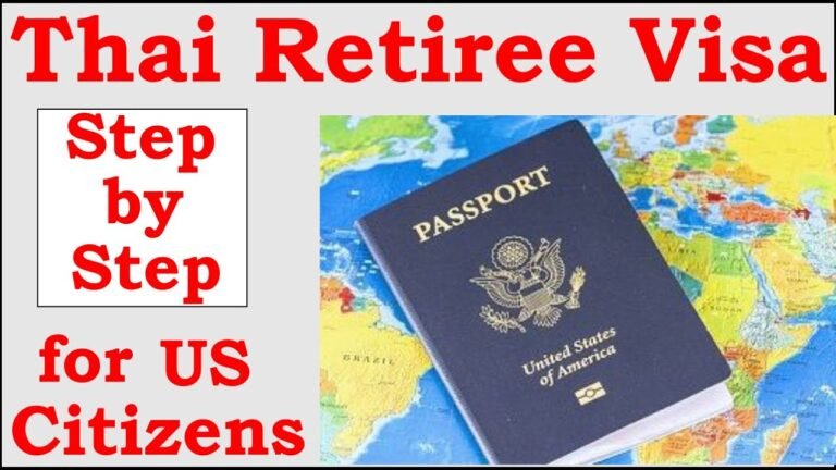 Applying for a Thailand Retiree Visa from the US (step by step)