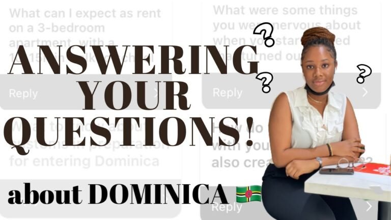 COST OF LIVING in DOMINICA🇩🇲?⚬can i WORK&STUDY⚬apartments⚬answering your questions about🇩🇲