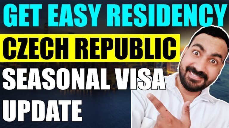 Czech Republic Seasonal work visa updates 2022 Czech work permit visa 2022 Czech work visa 2022