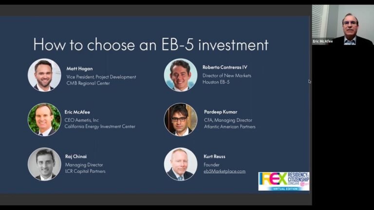 EB5 Experts Panel Discussion at IREX 2021, Virtual Edition, 12-13 March 2021