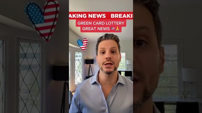 🇺🇸 Green Card Lottery, great news! #greencard #immigration #immigrant #residence #usa #shorts