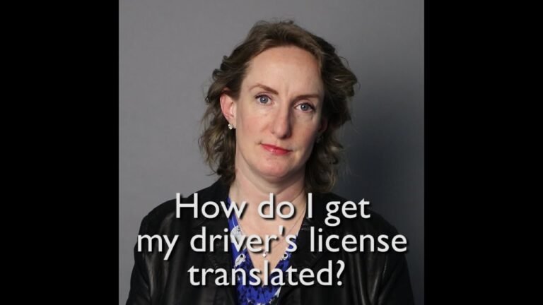 How do I get my driver's license translated?