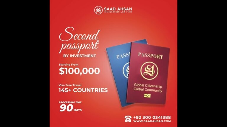 Invest in Second Passport to get Global Citizenship | Saad Ahsan Immigration Law Firm