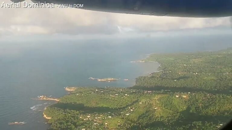 LIAT 2022 FLIGHT – ANU to DOM: BACK TO DOMINICA – Aerial Dominica