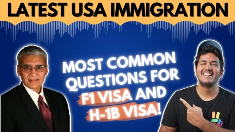 Latest USA Immigration QnA On F1 Visa, H1B Visa, Green Card!