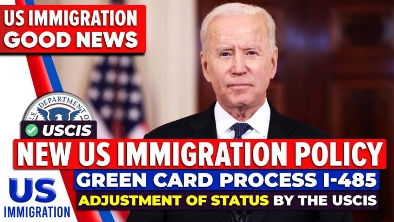 New Changes in US Immigration Policy : Green Card | I-485 Adjustment of Status by the USCIS