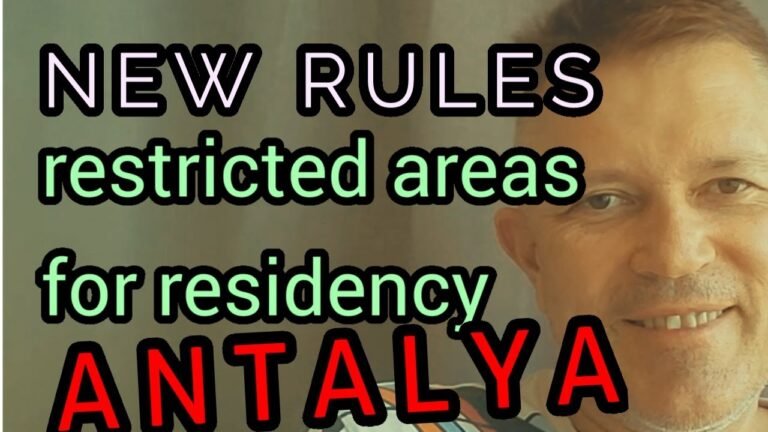 New residency rules.  Liman and Hurma are restricted areas of Antalya Turkey – Antalyanders