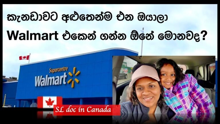 Newcomers list from Walmart | කැනඩාවට අළුතෙන්ම එන ඔයාලා Walmart එකෙන් ගන්න ඕනේ මොනවද?