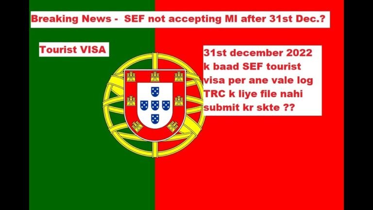 Portugal Immigration Update | No File Lock after 31st Dec/2022  People Coming on Tourist Visa ?? |