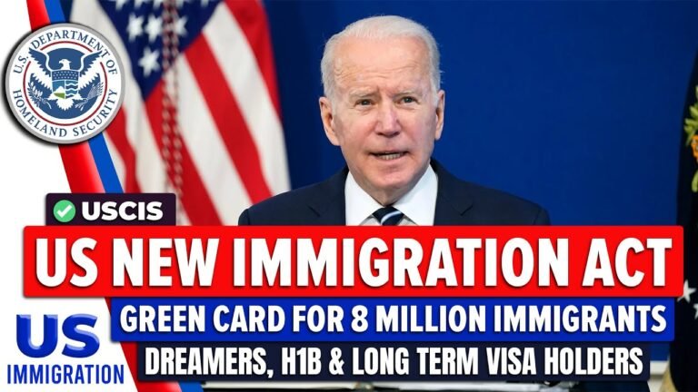 US New Immigration Act : Green Card for 8 Million Immigrants- Dreamers, H1B & Long Term Visa Holders