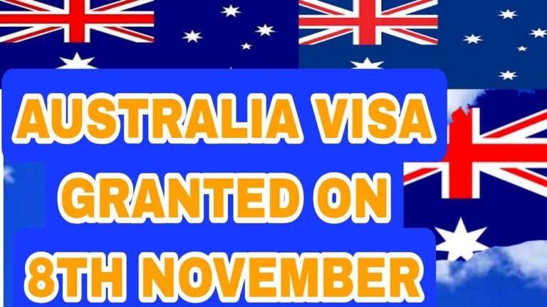 AUSTRALIA VISA GRANTED ON 8TH NOVEMBER 2022. AUSTRALIA VISA TIMELINES.