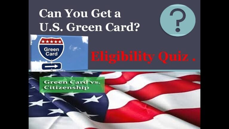 Can You Get a U.S. Green Card?Eligibility Quiz .