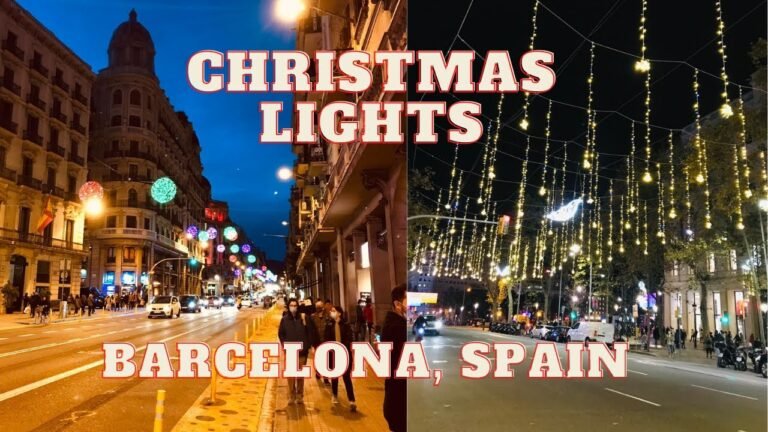 Christmas Lights – Barcelona – Spain (with Subtitles)