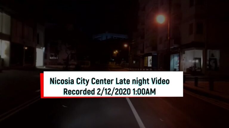 Curfew In Nicosia Cyprus December 2 |Late night Nicosia City Center Dec 2020