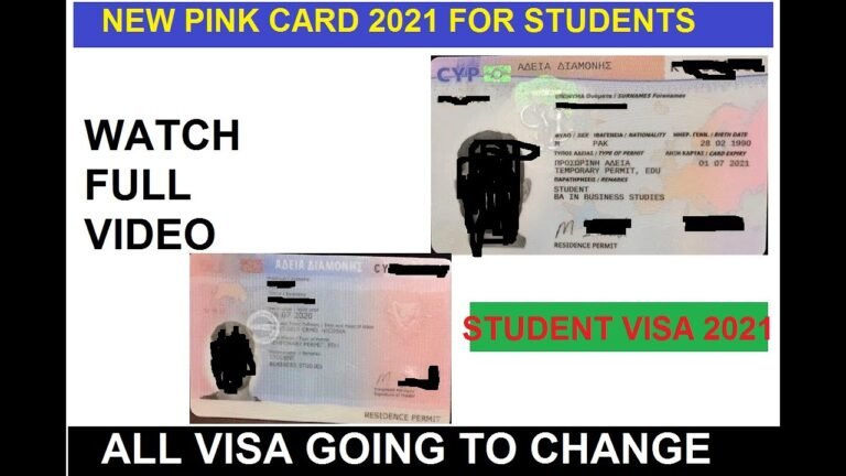 Cyprus Students Visa 2021| Pink Card Change 2021