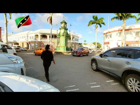 Driving from the country side to town//Driving fm mansion through cayon, keys,canaree to basseterre