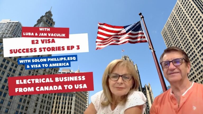 E2 Visa approved for Jan and Luba Vaculik! E2 Visa Success Stories EP3