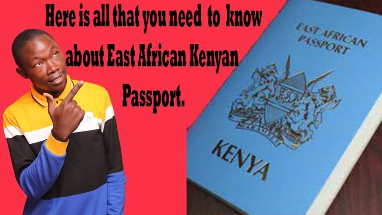 EA Kenyan Passport Application Requirements.