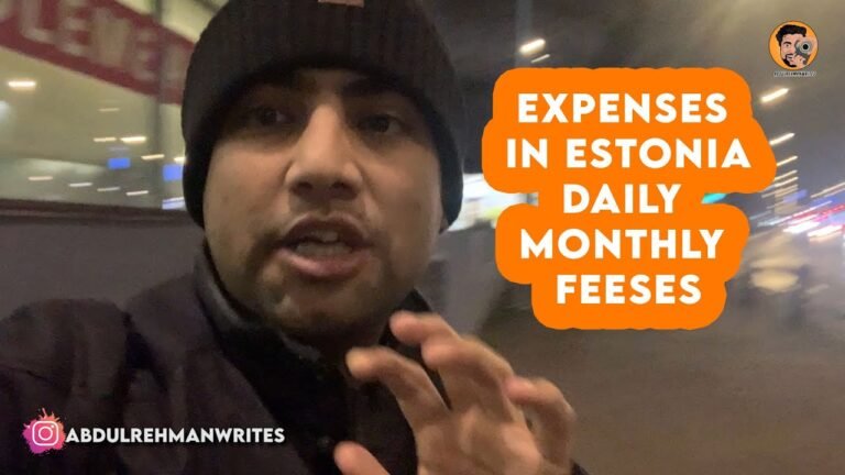 Expenses in Estonia – Daily – Monthly – Fee #estonia