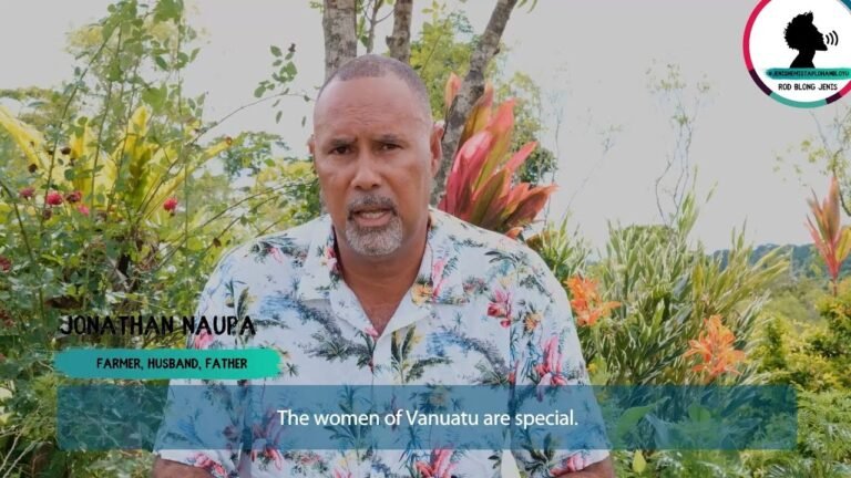 Jonathan Naupa  Farmer, Vanuatu – Male Champion of Change, 16 Days of Activism Vanuatu