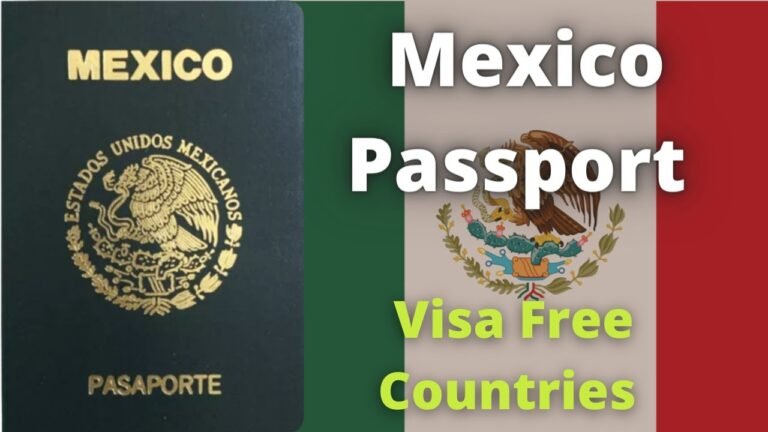 Mexico Passport Visa Free Countries