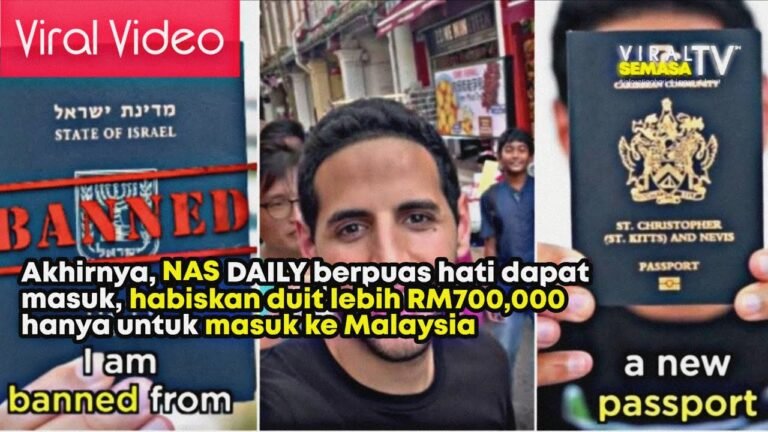 NAS DAILY SANGGUP HABISKAN DUIT SEBANYAK RM771,000 SEMATA UNTUK MASUK KE MALAYSIA | BUAT PASSPORT