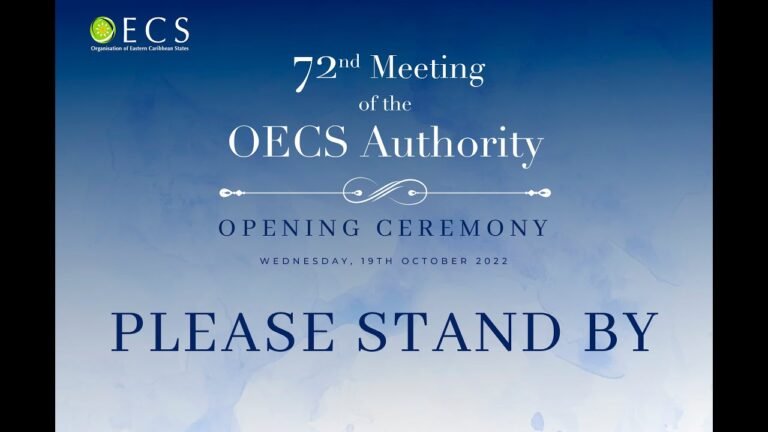 Opening Ceremony of the 72nd Meeting of the OECS Authority, LIVE from Montserrat October 19, 2022