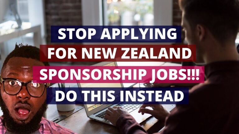 Stop Applying For New Zealand Sponsorship Jobs!! Apply For This Instead