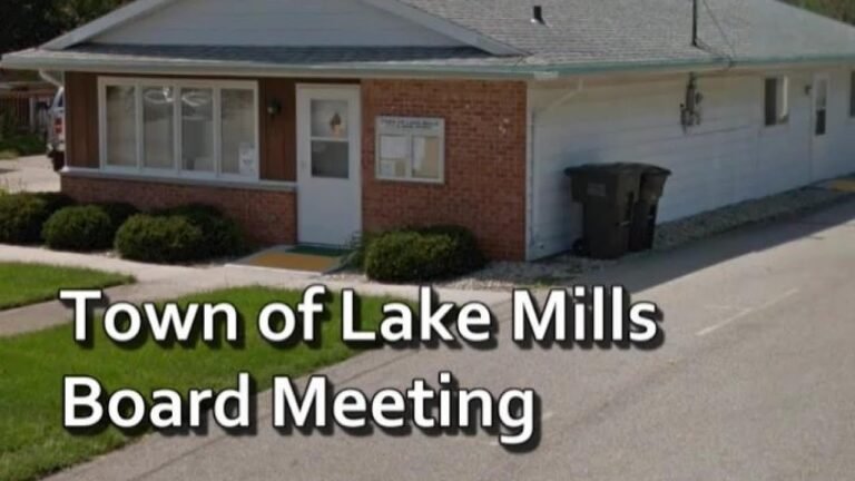 Town of Lake Mills Board Meeting – October 11th, 2022