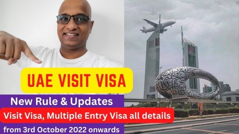 UAE Visit Visa Updates/New Visas Introduced by UAE Government.